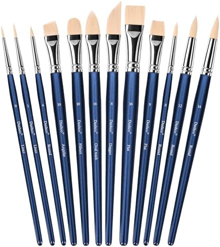 Watercolor Brushes Professional, Artist Paint Brushes Set, 12 Pieces