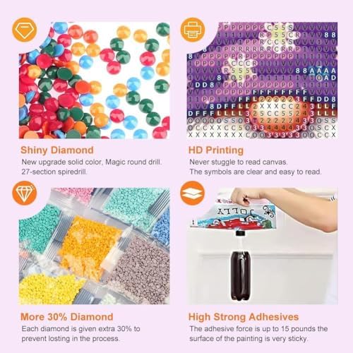 5D Diamond Painting Kits for Adults, Faith, Hope, Love Wishing Bottle Diamond Art kit for Adults Beginner, DIY Full Drill Diamond Dots with Diamond Gem Art and Crafts for Home Wall Decor 16 x 12 Inch