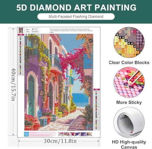 Diamond Art Kits for Adults,Landscape Diamond Painting Kits for Beginner