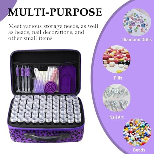 ZORETCO Diamond Art Storage - 120 Containers Diamond Art Kits for Adults
