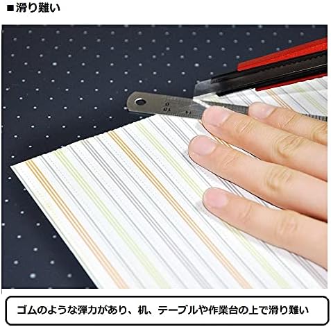 LION Foldable, Portable & Reversible Self-Healing Cutting Mat, 12" x 18", with 1cm Dot Grid, PVC Free, Dark Gray Front & Off-White Back, 1 ea. (FCM-45)
