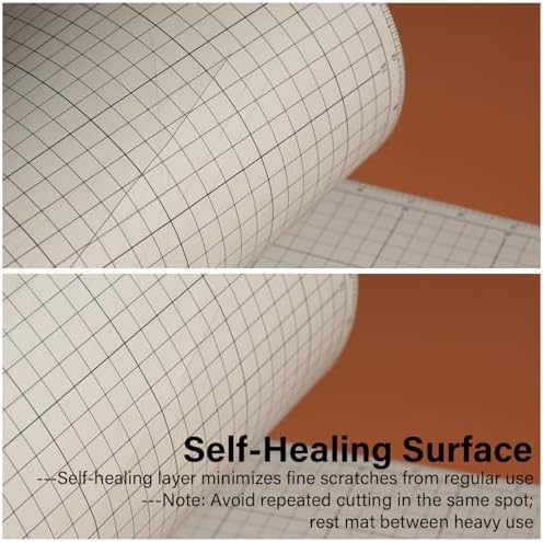WUTA Self Healing Sewing Mat, PVC Cutting Mat A3 Double Sided Cutting Board for Sewing, Craft, Quilting, Fabric, Scrapbooking Project (12 x18 inch)