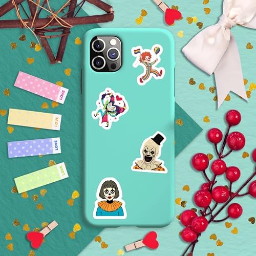 100Pcs Clown Stickers for Water Bottle and Laptop - Clown Party Favors, Supplies & Decorations, Waterproof Vinyl Decals, Scary Circus and Fun Stickers, Gifts for Women & Men