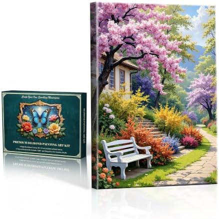 JOOZ 5D Landscape Diamond Painting Kits for Adults with Frame, 8x12 Inch