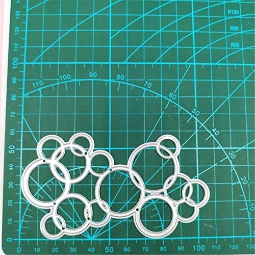 Scrapbooking Die-Cuts for Card Making, Christmas Metal Cutting Dies, Paper Craft Punch Template, Background Embossing Stencils, DIY Album Décor (Bubble-10.3x6cm)