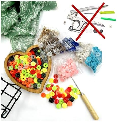 IMNTHO 140 Sets Plastic Snaps,T5 Snap Buttons No Need Tools, No-Sew Snap Buttons for DIY Crafts Clothes Sewing (14 Color)