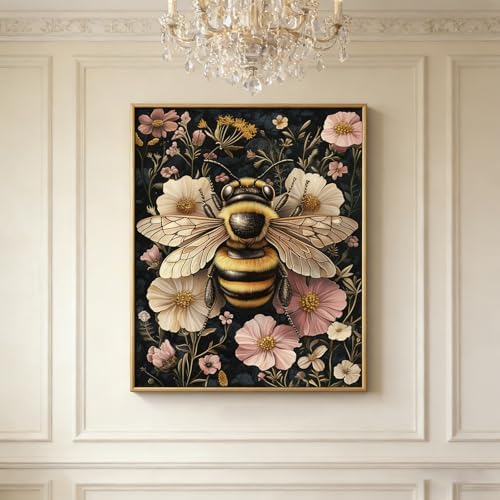 TOPCLTV Bee Diamond Art Kits for Adults, Honeybee Diamond Painting Kits