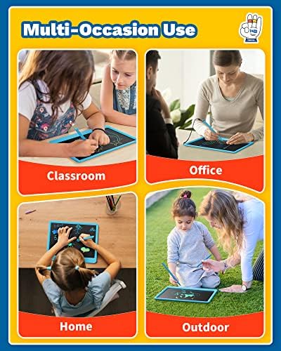 TEKFUN Toys 12" LCD Writing Tablet for Kids Ages 3–8, Drawing Tablet Toy for Boys & Girls, Easy Way to Keep Kids Busy, Mess-Free Doodle Board for Travel, Learning & Play