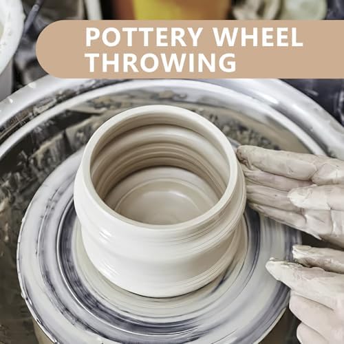 VIBRATITE 10LB Air Dry Clay, White Modeling Clay for Pottery & Sculpting | Easy to Shape for Hand Building, Wheel Throwing, DIY Crafts, Classroom Art Projects, Ideal for Beginners & Artists