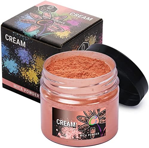 Cream Mica Powder for Resin Coloring 2 oz - Pigment Powder for Nails