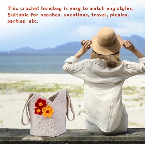 Pnytty Beginner Crochet Kit for Adults, Shoulder Bag Crochet Starter Kit