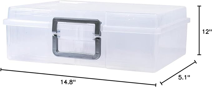 novelinks Photo Storage Box and 16 Inner 4" x 6" Photo Storage Containers