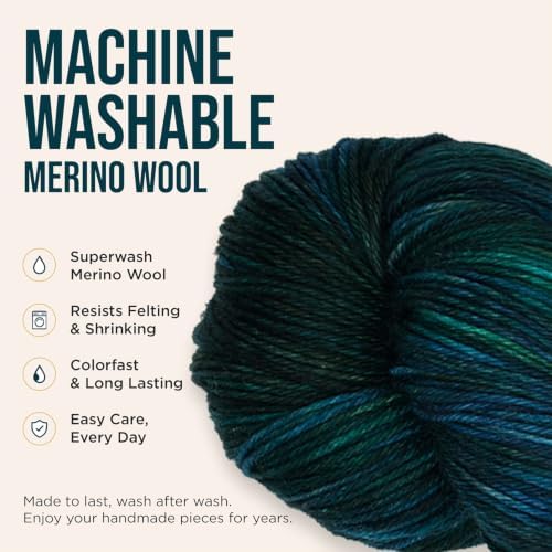KnitPro Symfonie Fingering Weight Merino Wool Yarn 100g, Tucson Teal