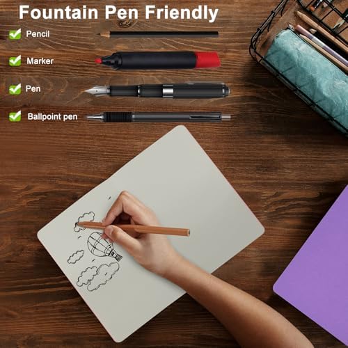 ZCZN 24 Pack Colorful Blank Notebooks Bulk, A5 Journals with 12 Colors, 60 Pages/30 Sheets, 8.3x5.5 Inch, Plain Paper, Travel Writing Journal Notebooks for Work & School