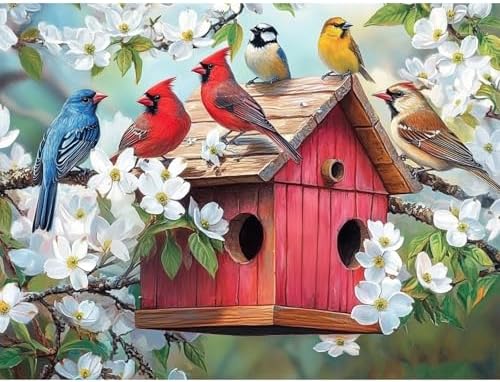TOPCLTV Birds Diamond Art Kits for Adults, Bird Nest Diamond Painting Kits