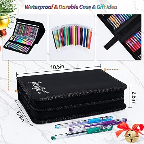 Aen Art Gel Pens for Adult Coloring Books, 160 Pack Artist Colored Gel Pen