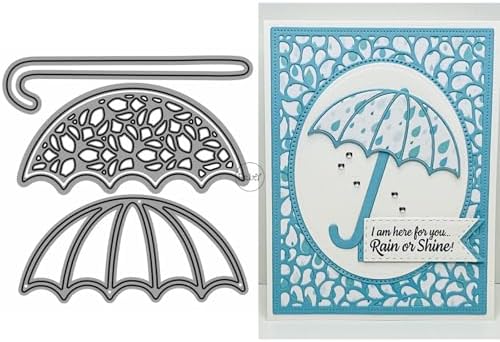 Patchwork Umbrella Metal Cutting Dies for Card Making