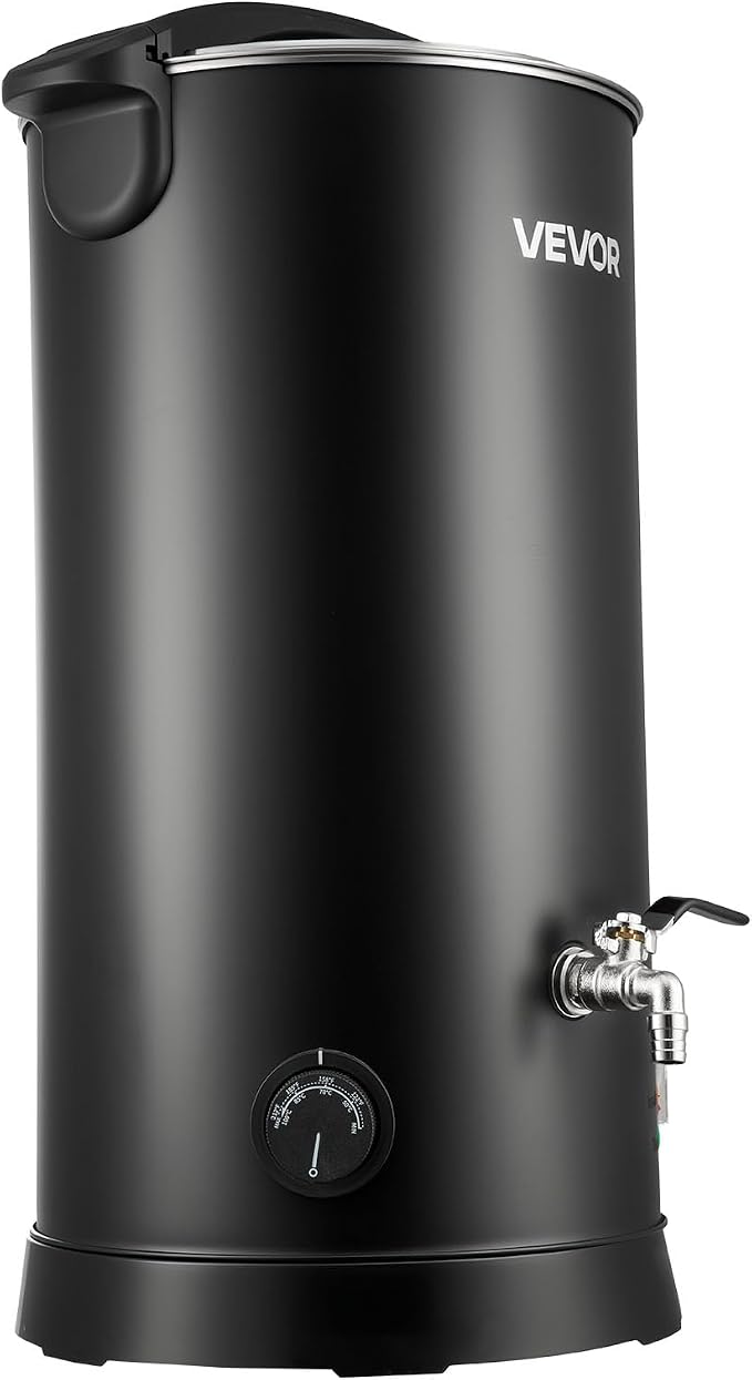 VEVOR 30 Lbs Wax Melter for Candle Making, Fast and Even Heating, with Easy Pour Spout and Temperature Control, Hourglass Base for Non-Stick Smooth Flow, Wax Melting Pot for Making Candles Soaps