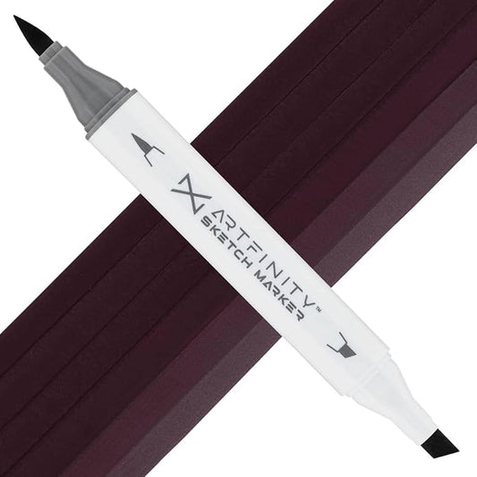 Artfinity Sketch Markers - Eggplant RV9-9, Vibrant, Professional, Dye-Based Alcohol Markers for Artists, Drawing, Travel, & More