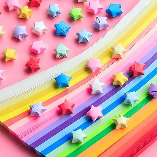 1350 sheets Origami Stars Papers Package DIY Paper - 27 Colors