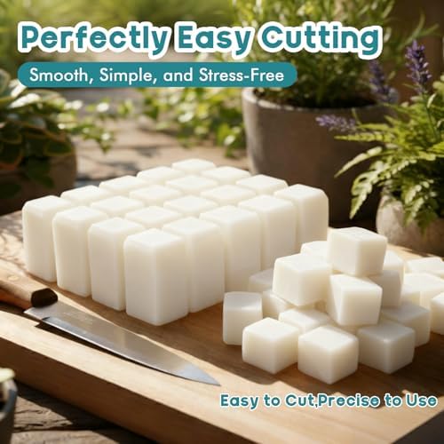 EDSRDRUS 5LB Goat Milk Soap Base, Unscented Melt and Pour Soap Base for DIY Handmade, Deep Pre-Scored Cuts for Effortless Use, Easy to Melt (Goat Milk, 5 Pound)