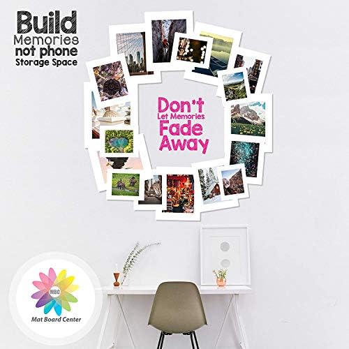 Mat Board Center 8.5x11 Backing Boards, 10 Pack White Backboards for Frame