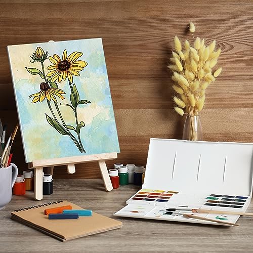 COCHIE 8 Pack 8x10 Inches Flowers Theme Pre Drawn Canvas to Paint, Pre-Printed Canvas for Ladies Sip and Paint Party Favor, Pre Sketched Canvases for Painting for Adults