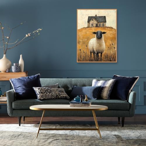 Sheep Diamond Art Kits for Adults, Diamond Painting for Beginner 5D DIY