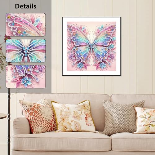 Butterfly Diamond Art Kits for Adults Special Shape Diamond Painting
