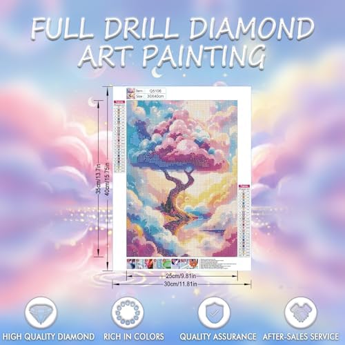DOTSOPS 5D Dreamland Diamond Painting Kits for Adults 11.8 x 15.7 Inches