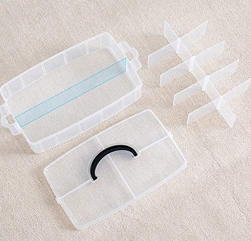 Sooyee 6 Layers Stackable Storage Container 60 Adjustable Compartments