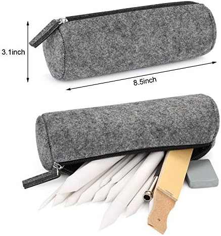 AGPTEK 22 PCS Sketch Drawing Tools, 16 Blending Stumps Set