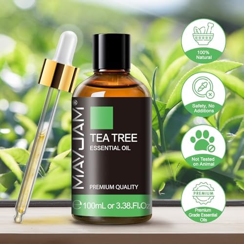 MAYJAM Tea Tree Essential Oil for Diffuser Soap Candle Making, 3.38FL.OZ