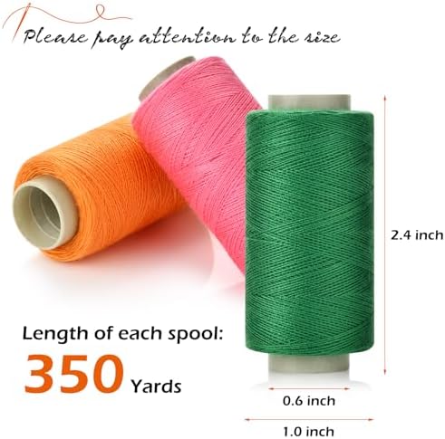 12 Color Sewing Thread Kit, Needle and Polyester Threads Small kit, with Needle Threader for Hand & Machine, DIY and Home