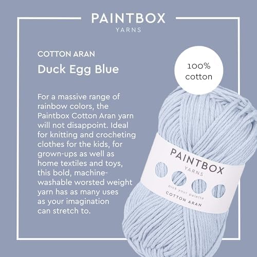 Paintbox Yarns 100% Cotton Aran Yarn 1.76oz / 50g, 93yds / 85m