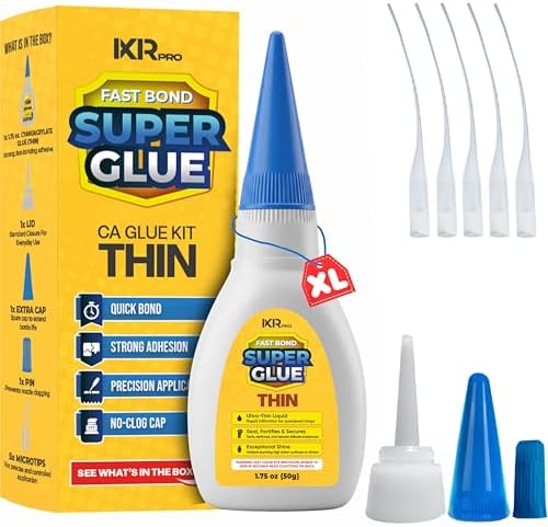 Thin CA Glue, Super Glue, Cyanoacrylate Adhesive, 1 Pcs 1.75oz Repair kit