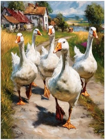 XTCIXAL Diamond Art Kits for Adults, Duck Diamond Painting, 12x16 Inch