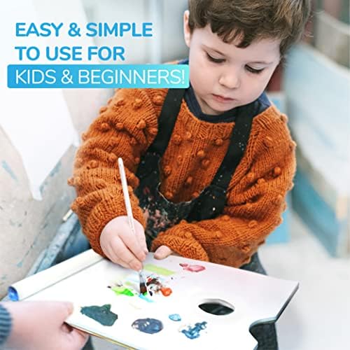 Bellofy 2X Disposable Palette Paper 9x12 Inches | Mess-Free Paper Artist Palette for Acrylic, Oil Paint | Perfect Painting for Artists, Kids & Beginners | Easy-to-Use Tear-Off Sheets for Mixing Colors