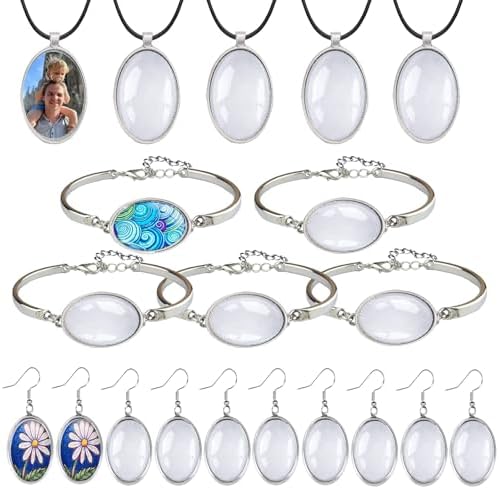 J6QIHANG Pendant Trays Set for DIY Jewelry Making Crafts