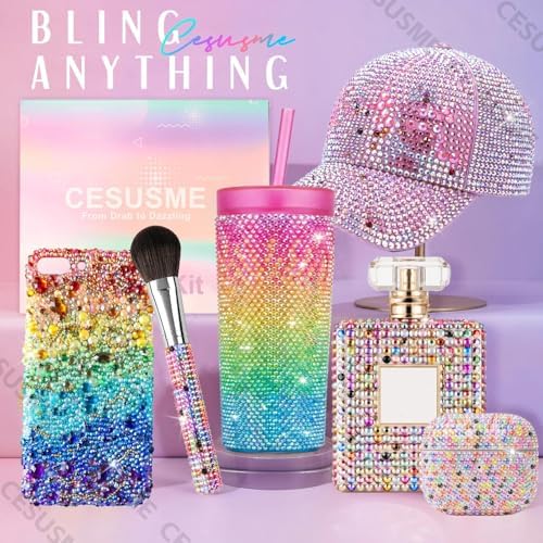 28000 Pcs Color Rhinestones Bedazzling Kit, Silver Resin Rhinestones