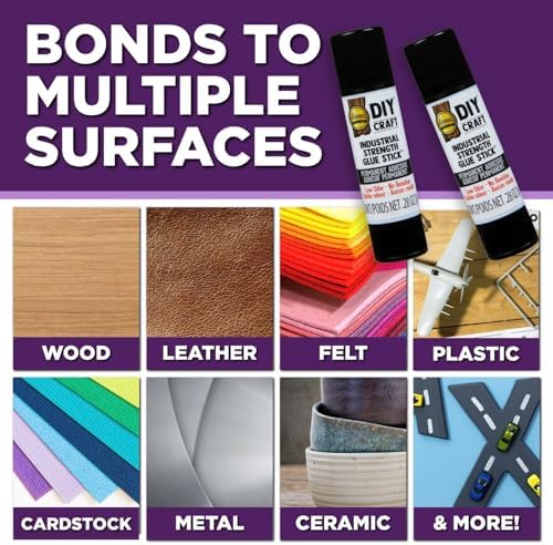 Aleene's DIY Craft Industrial-Strength Glue Sticks, Permanent Bond for Easy Repair, 2 Pack