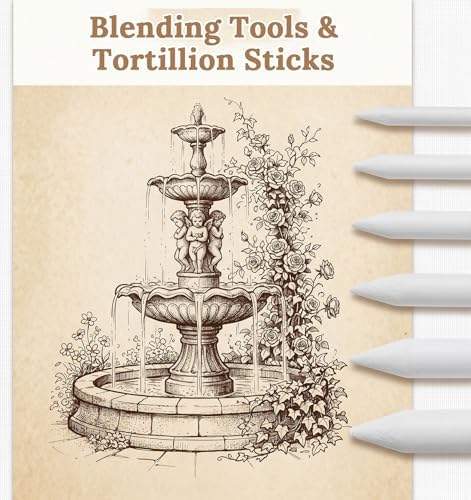 13 Pcs Blending Stumps for Drawing, Paper Blending Sticks Set