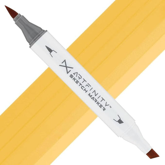 Artfinity Sketch Markers - Spanish Orange Y4-3, Vibrant, Professional, Dye-Based Alcohol Markers for Artists, Drawing, Travel, & More