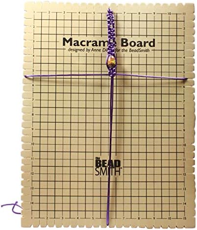 The Beadsmith Macrame Board, 11.5 x 15.5 inches, 0.5" Thick Foam