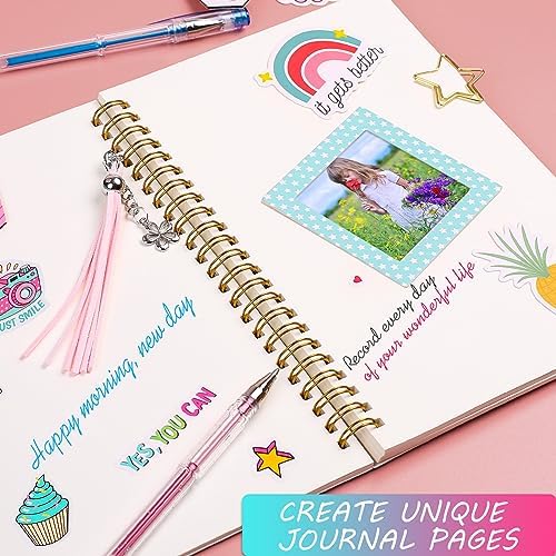 DIY Journal Kit for Girls, Scrapbook & Diary Supplies Set, Birthday Gifts for Teen Girls Craft Sets - Unleash Creativity Journaling Art Crafts Kit - Ideal Gifts for 8 9 10 11 12 13 14 Year Old Girl