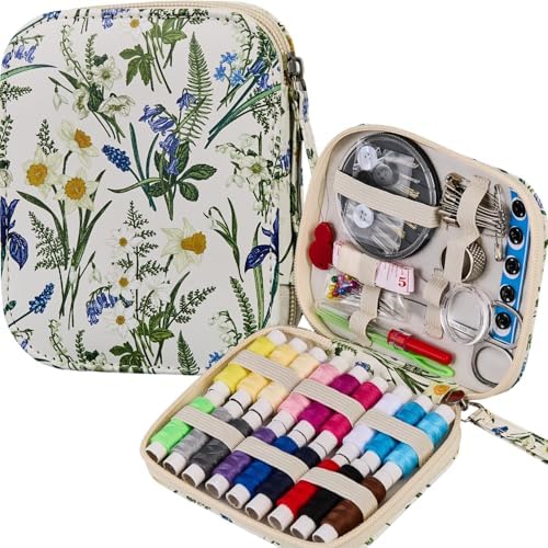 Bobode Printing Sewing Kit Travel Basic Sewing Kit for Adults
