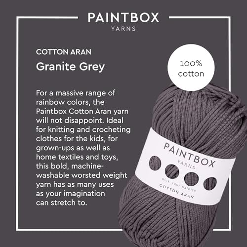Paintbox Yarns 100% Cotton Aran Yarn 1.76oz / 50g, 93yds / 85m