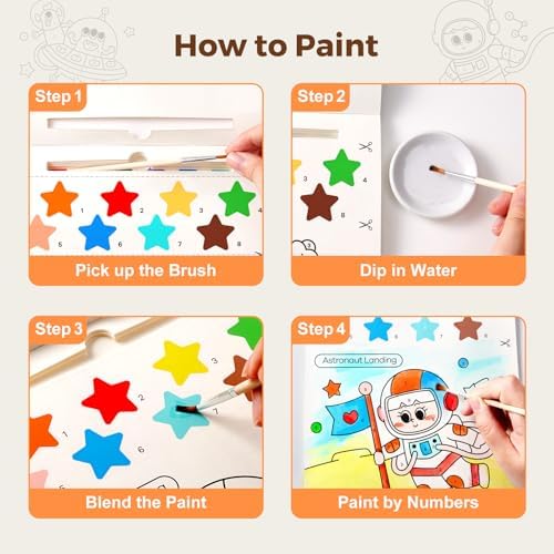 Jar Melo Paint with Water Books for Toddlers, Exploring Space