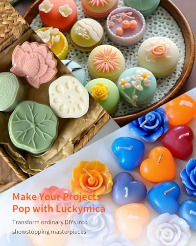 Mica Powder, 6 Colors Pearlescent Pigment Powder for Epoxy Resin, 60g Pearl Pigment Set for Soap Making, Bath Bomb, Candle Making, Art Crafts, Lip Gloss, Nail Polish, Dye - The Classics