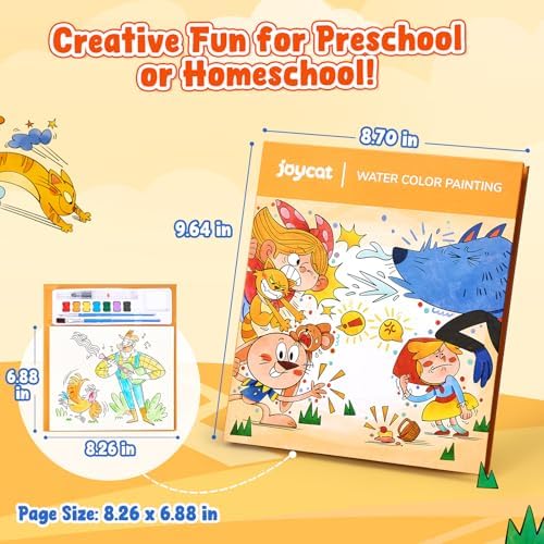JoyCat Paint with Water Coloring Books for Toddlers (Comics)